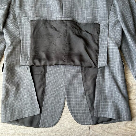 Zanetti Angelico Checked Pure Wool Blazer  Made in Italy - Picture 8 of 11